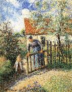 Mothers and children in the garden, Camille Pissarro